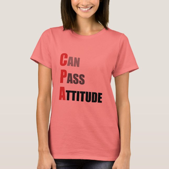 Camiseta CPA: Puede pasar la actitud (Anverso)