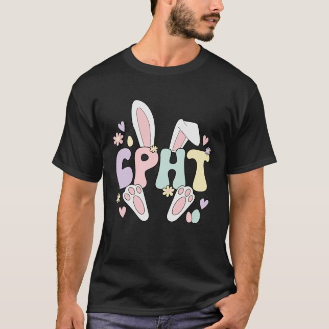 Camiseta CPhT Easter Bunny Certified Pharmacy Technician Ea (Anverso)