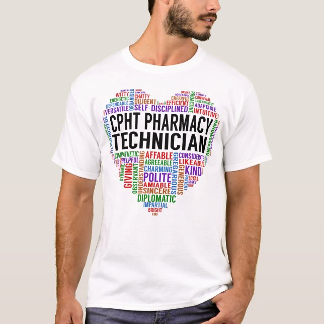 Camiseta Cpht Farmacy Technician Heart (Anverso)
