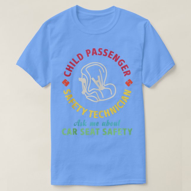 Camiseta CPST, Técnico de Seguridad de Pasajeros, Asiento d (Diseño del anverso)
