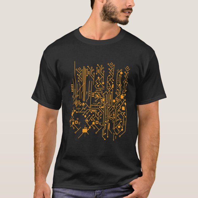 Camiseta Cpu del circuito de la tarjeta madre de la tarjeta (Anverso)