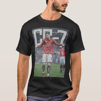 Camiseta CR7 Boceto de Arte de Fútbol | Manchester United