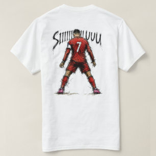 Camiseta CR7 SIUUU Portugal 7 Boceto Fútbol