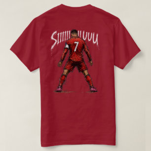 Camiseta CR7 SIUUU Portugal 7 Boceto Fútbol