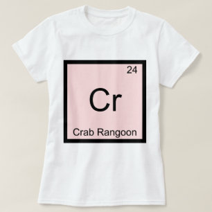 Camiseta Cr - Crab Rangoon divertido símbolo de elemento qu