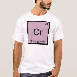 Camiseta Cr - Creepypasta Meme Tabla Periódica De Química