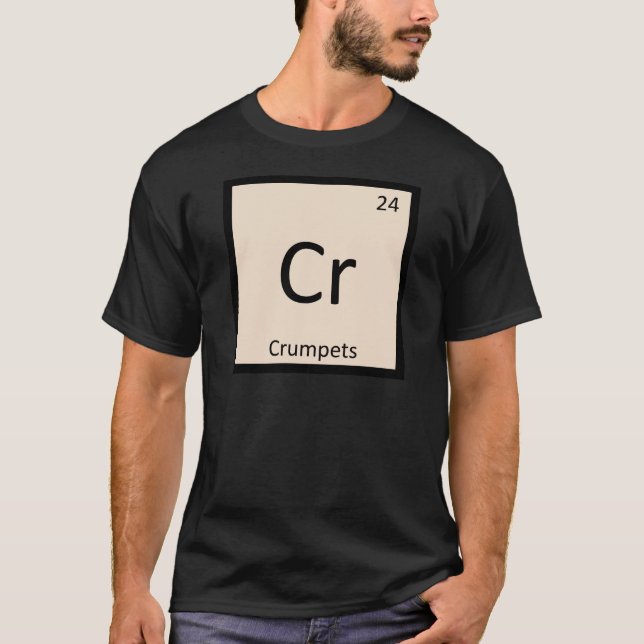 Camiseta Cr - Fragmentos Químicos Símbolo de tabla periódic (Anverso)