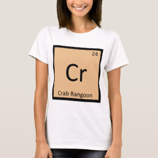 Camiseta Cr - Símbolo de química del aperitivo Crab Rangoon
