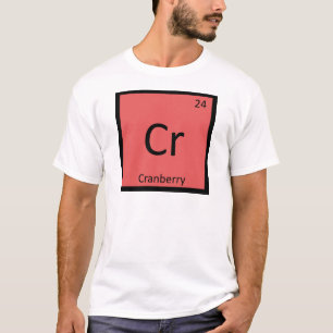 Camiseta Cr - Tabla periódica de química de la fruta de ará