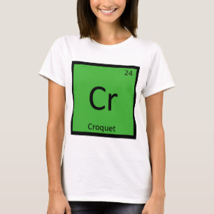 Camiseta Cr - Tabla Periódica De Química Deportiva Croque
