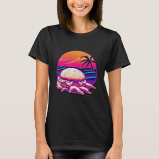 Camiseta Crab Cakes Synthwave 80s Retrowave Aesthetic