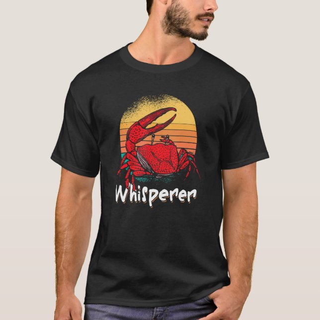 Camiseta Crab Crabbing Fisherman Crab Catcher Whisperer Ret (Anverso)