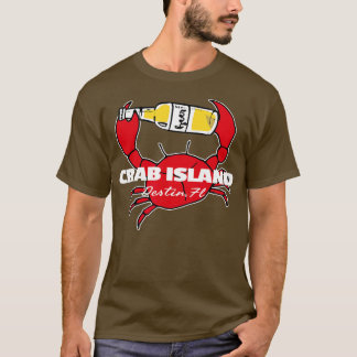 Camiseta Crab Island Destin Fiesta FL Sandbar Souvenir