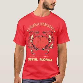 Camiseta Crab Island Destin Florida FL Sandbar Souvenir