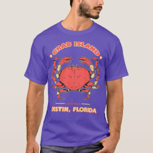 Camiseta Crab Island Destin Souvenir Classic TShirt