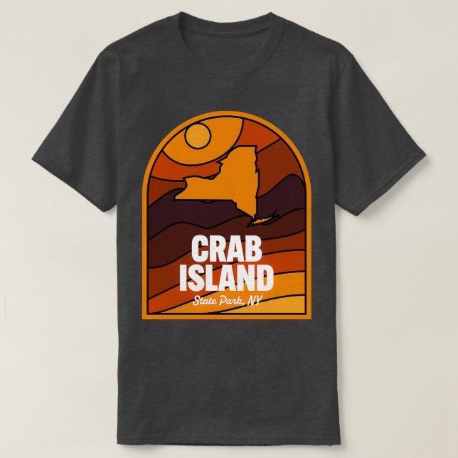 Camiseta Crab Island State Park New York (Diseño del anverso)