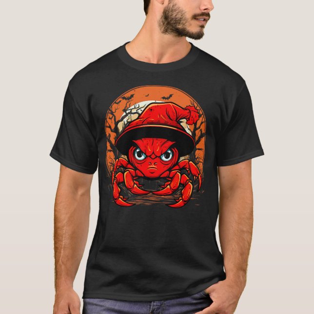 Camiseta Crab Lover - Crab Halloween Spooky Ghost Costume S (Anverso)
