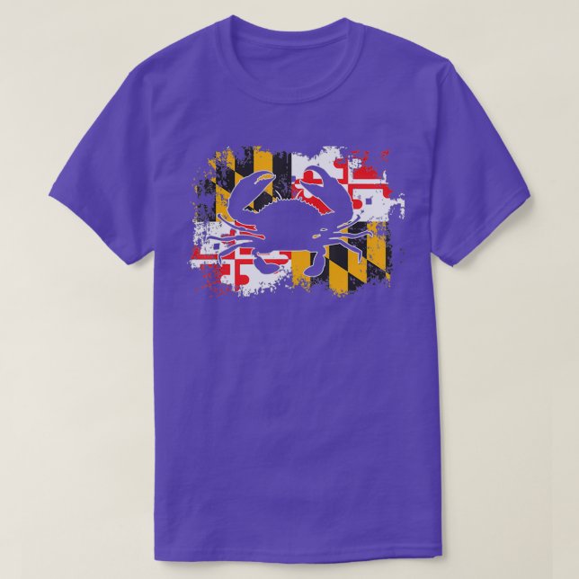 Camiseta Crab Maryland Flag Classic TShirt (Diseño del anverso)
