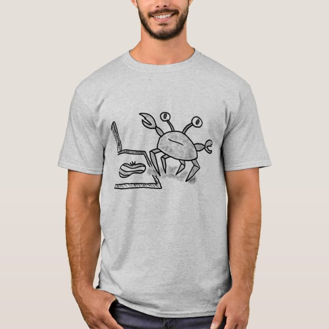 Camiseta Crab playing volleyball  (Anverso)