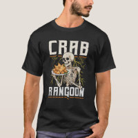 Crab Rangoon Skeleton Funny Food Costume chino