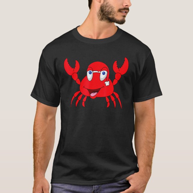 Camiseta Crab Santa hat navidad Navidad Pajama para niños (Anverso)