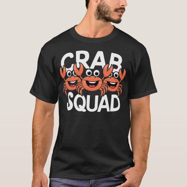 Camiseta Crab Squad TShirt for Crab Lover Shirt  Cool Crab (Anverso)