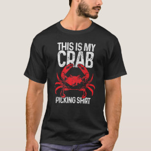 Camiseta Crabbing Este Es Mi Recogida De Cangrejo