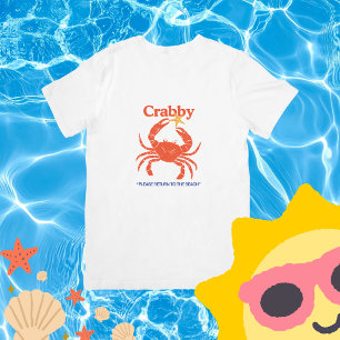 Camiseta Crabby Divertido "Sintiéndose Un Poco Malhumorado"