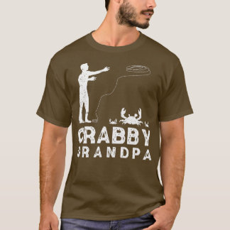 Camiseta Crabby Grandpa Funny Crabbing Pun Crab Cra