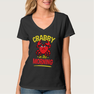 Camiseta Crabby Por La Mañana - Pun De Mariscos De Cangrejo