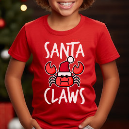 Camiseta Crabby Santa Claws Navidades Kids
