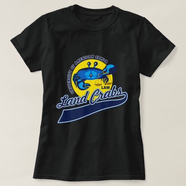 Camiseta Crabs terrestres de la Universidad de Samoa Americ (Diseño del anverso)