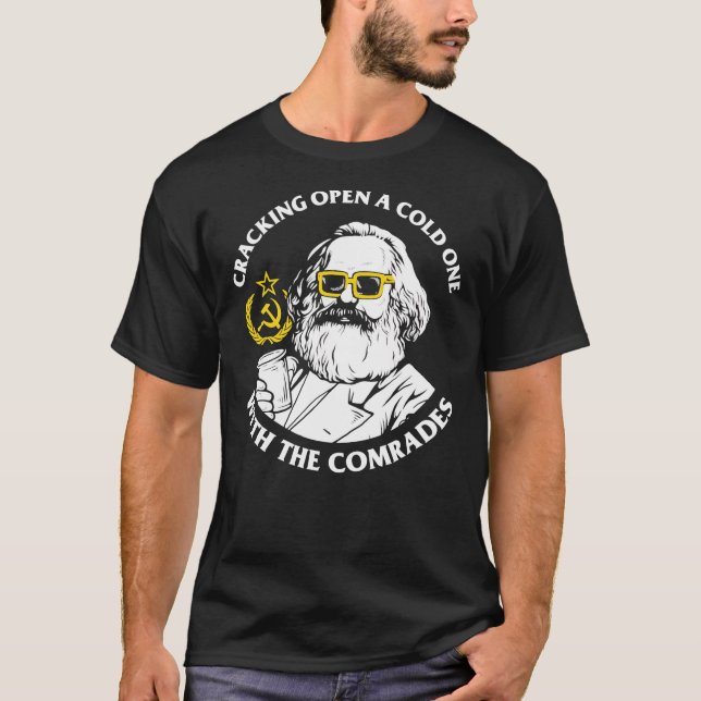 Camiseta Crack Abre Una Fría Con Los Camaradas Esenciales  (Anverso)