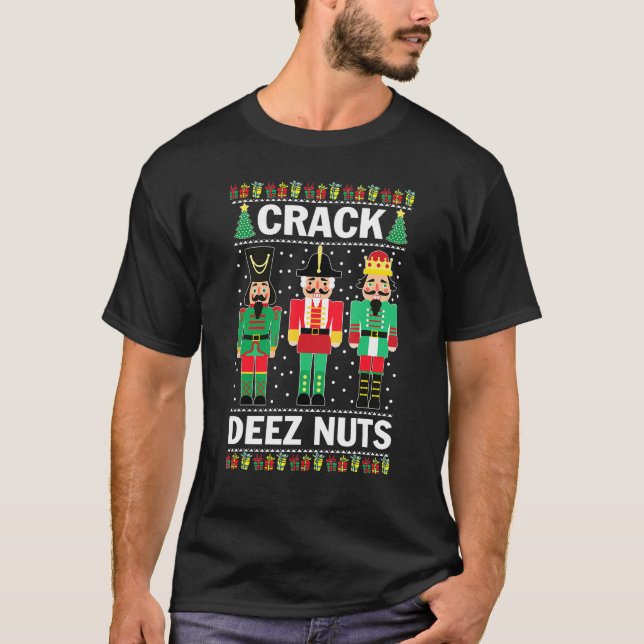 Camiseta Crack Deez Nuts Funny Navidades (Anverso)
