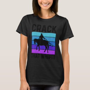 Camiseta Crack Que Azote El Amo De Caballo Ecuestre