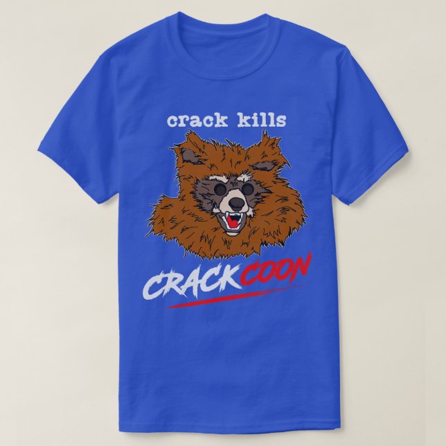 Camiseta Crackcoon Crack mata arte de fans (Diseño del anverso)