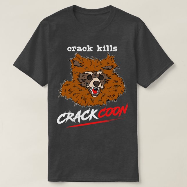 Camiseta Crackcoon Crack mata arte de fans (Diseño del anverso)