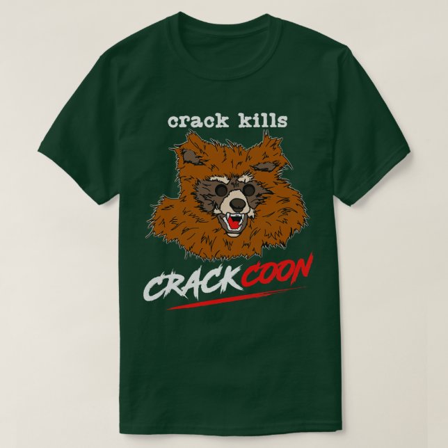 Camiseta Crackcoon Crack mata arte de fans (Diseño del anverso)
