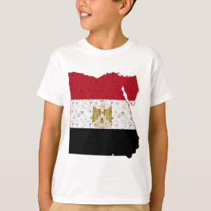 Camiseta Crackeo al mapa de la bandera de Egipto