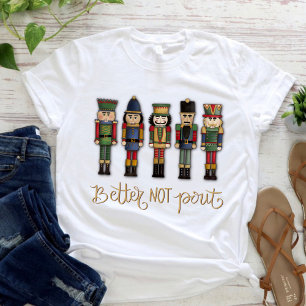 Camiseta Crackers de nueces sin vacaciones de Navidades bur