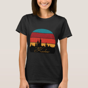 Camiseta Cracovia Polonia casco antiguo Viaje Retro