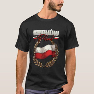 Camiseta Cracovia Polonia Viaje Bandera Polaca Polska