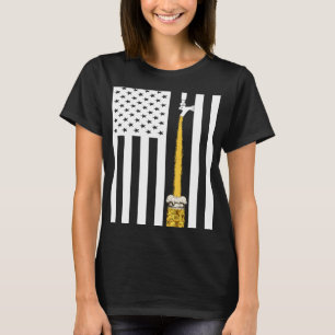 Camiseta Craft Beer American Flag Beer Redneck Stuts USA Fl
