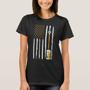 Camiseta Craft Beer Bandera Americana USA 4 de julio Cervec