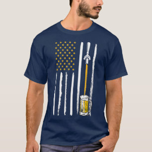 Camiseta Craft Beer Bandera Americana USA 4 de julio Cervec