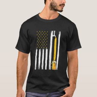 Camiseta Craft Beer Bandera Estadounidense Usa 4 De Julio C