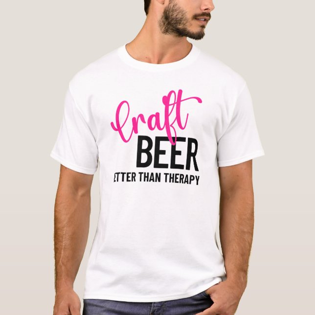 Camiseta Craft Beer Better than Therapy Group Mating (Anverso)