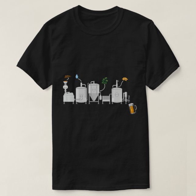 Camiseta Craft Beer Brewer Schemal Brewer Home Brew (Diseño del anverso)