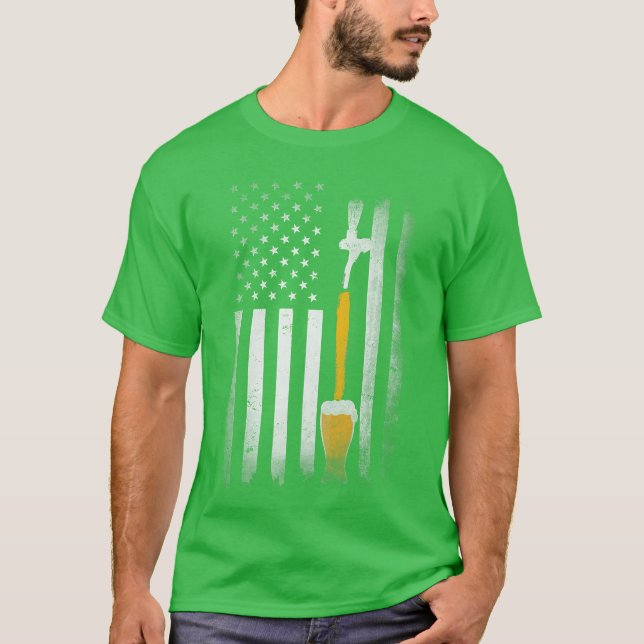Camiseta Craft Beer Brewing USA US American Flag Craft Brew (Anverso)