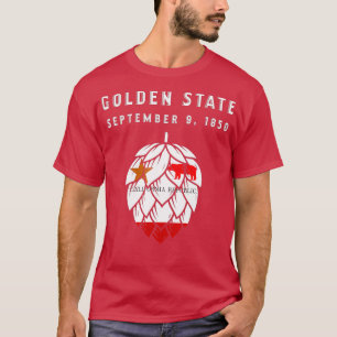 Camiseta Craft Beer California Flag Estados Unidos 4 de jul
